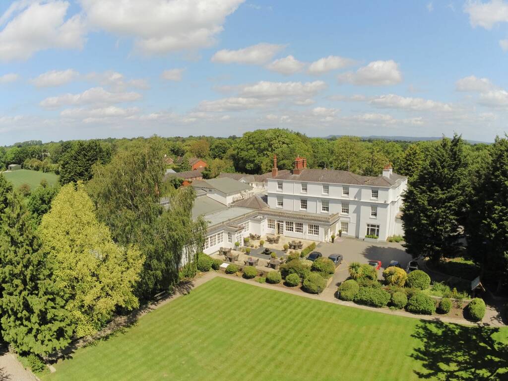 Aerial View of Rowton Hall Hotel