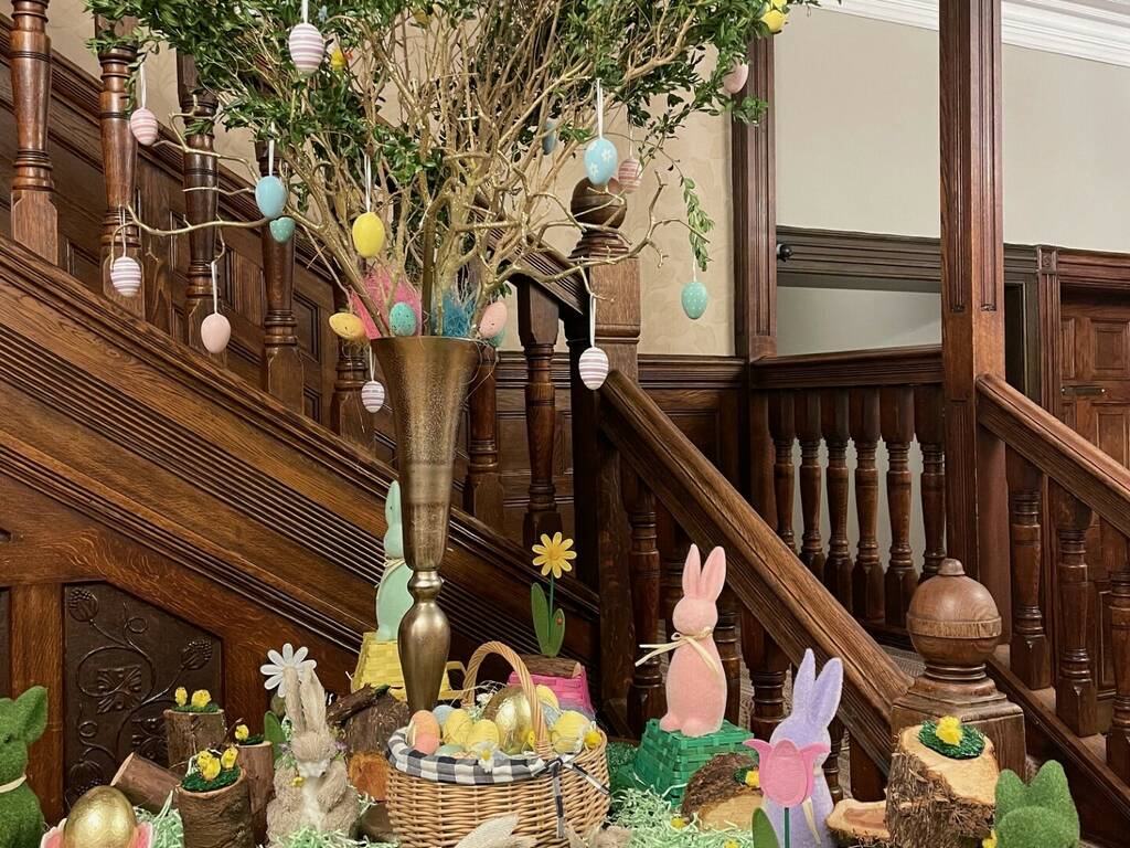 Easter Entrance Display Rowton Hall Hotel