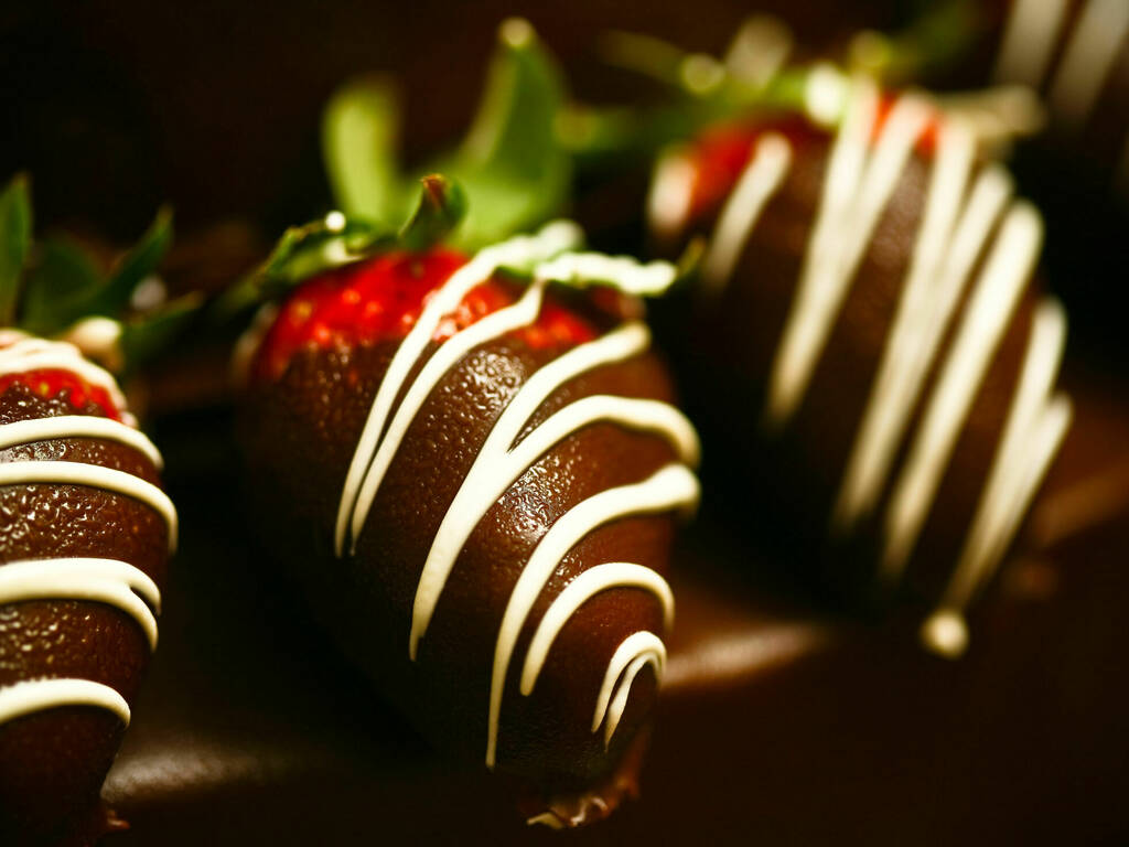 Stock Image Strawberries covered in Chocolate