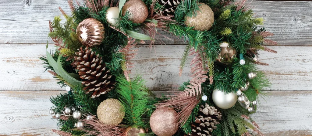 christmas wreath making event chester